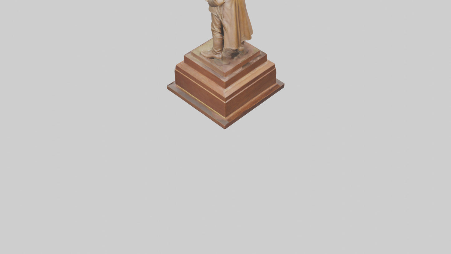 3D model General Sherman statue model VR / AR / low-poly