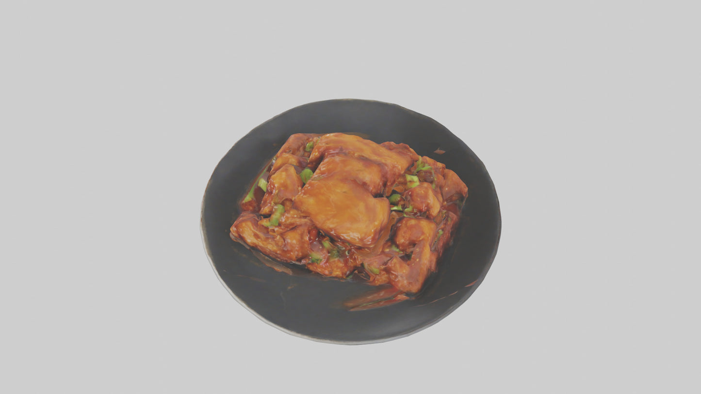 3D model General Tsos chicken model VR / AR / low-poly