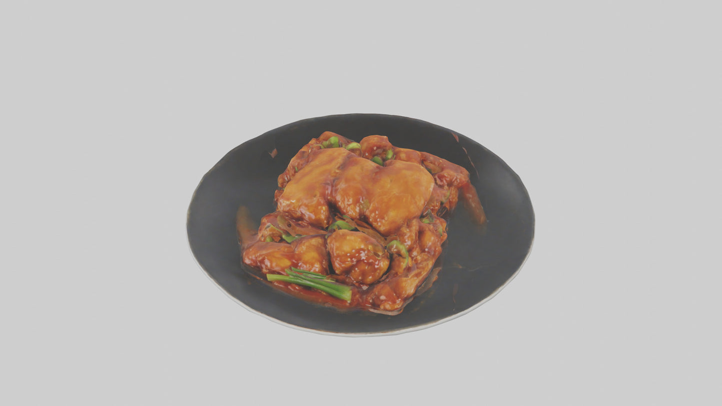 3D model General Tsos chicken model VR / AR / low-poly