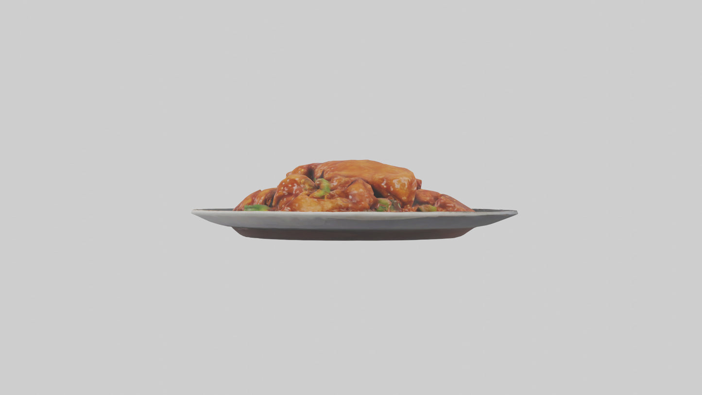 3D model General Tsos chicken model VR / AR / low-poly