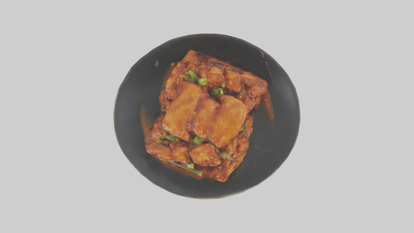 3D model General Tsos chicken model VR / AR / low-poly