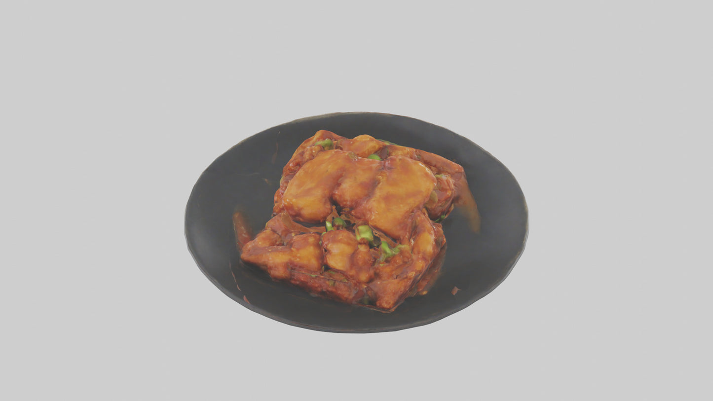 3D model General Tsos chicken model VR / AR / low-poly