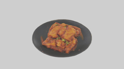 3D model General Tsos chicken model VR / AR / low-poly