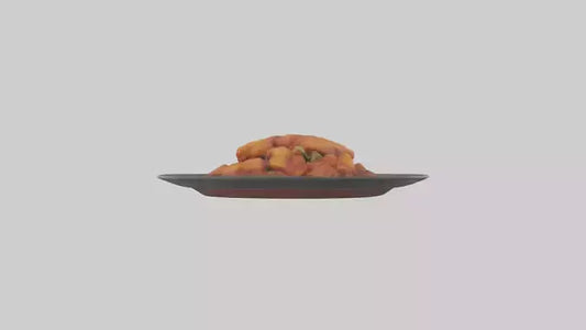 3D model General Tsos chicken model VR / AR / low-poly