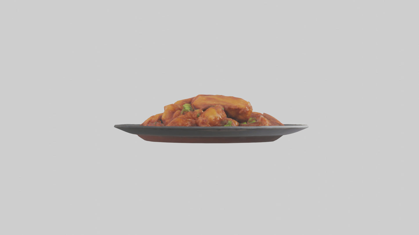 3D model General Tsos chicken model VR / AR / low-poly