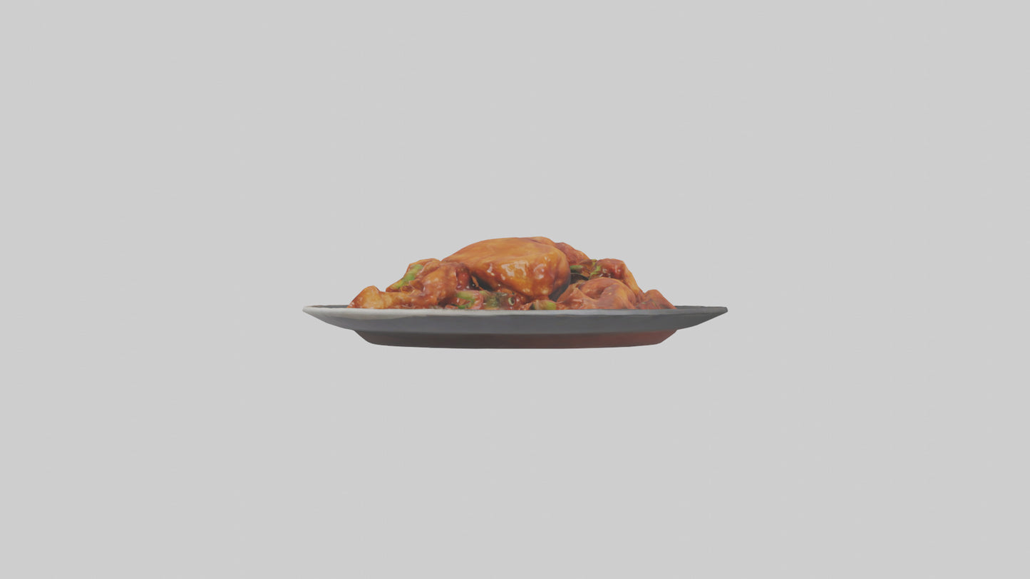 3D model General Tsos chicken model VR / AR / low-poly
