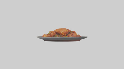 3D model General Tsos chicken model VR / AR / low-poly