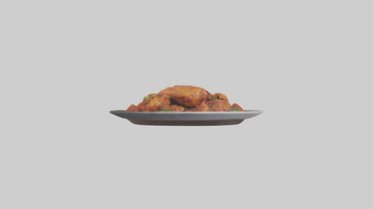 3D model General Tsos chicken model VR / AR / low-poly