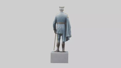 3D model Generals Leadership Statue model VR / AR / low-poly