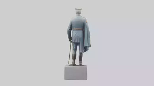 3D model Generals Leadership Statue model VR / AR / low-poly