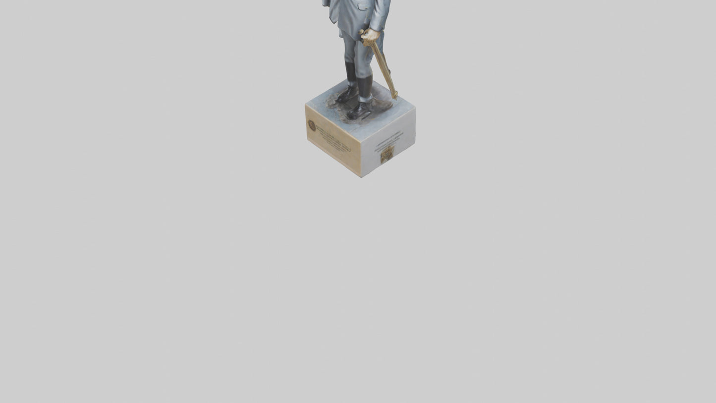 3D model Generals Leadership Statue model VR / AR / low-poly