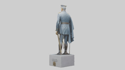 3D model Generals Leadership Statue model VR / AR / low-poly
