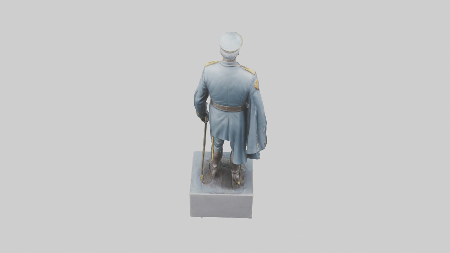 3D model Generals Leadership Statue model VR / AR / low-poly