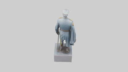 3D model Generals Leadership Statue model VR / AR / low-poly