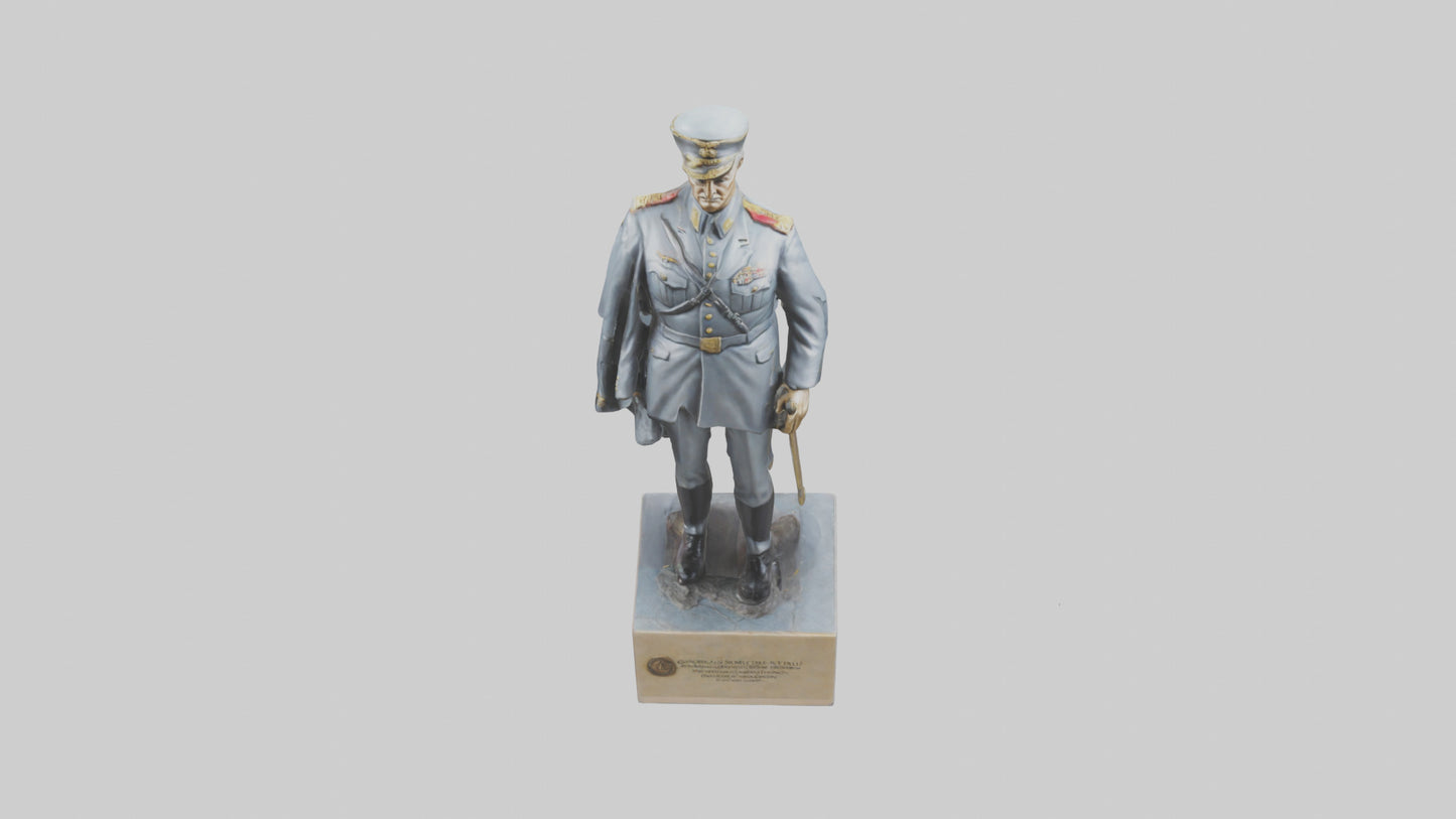 3D model Generals Leadership Statue model VR / AR / low-poly