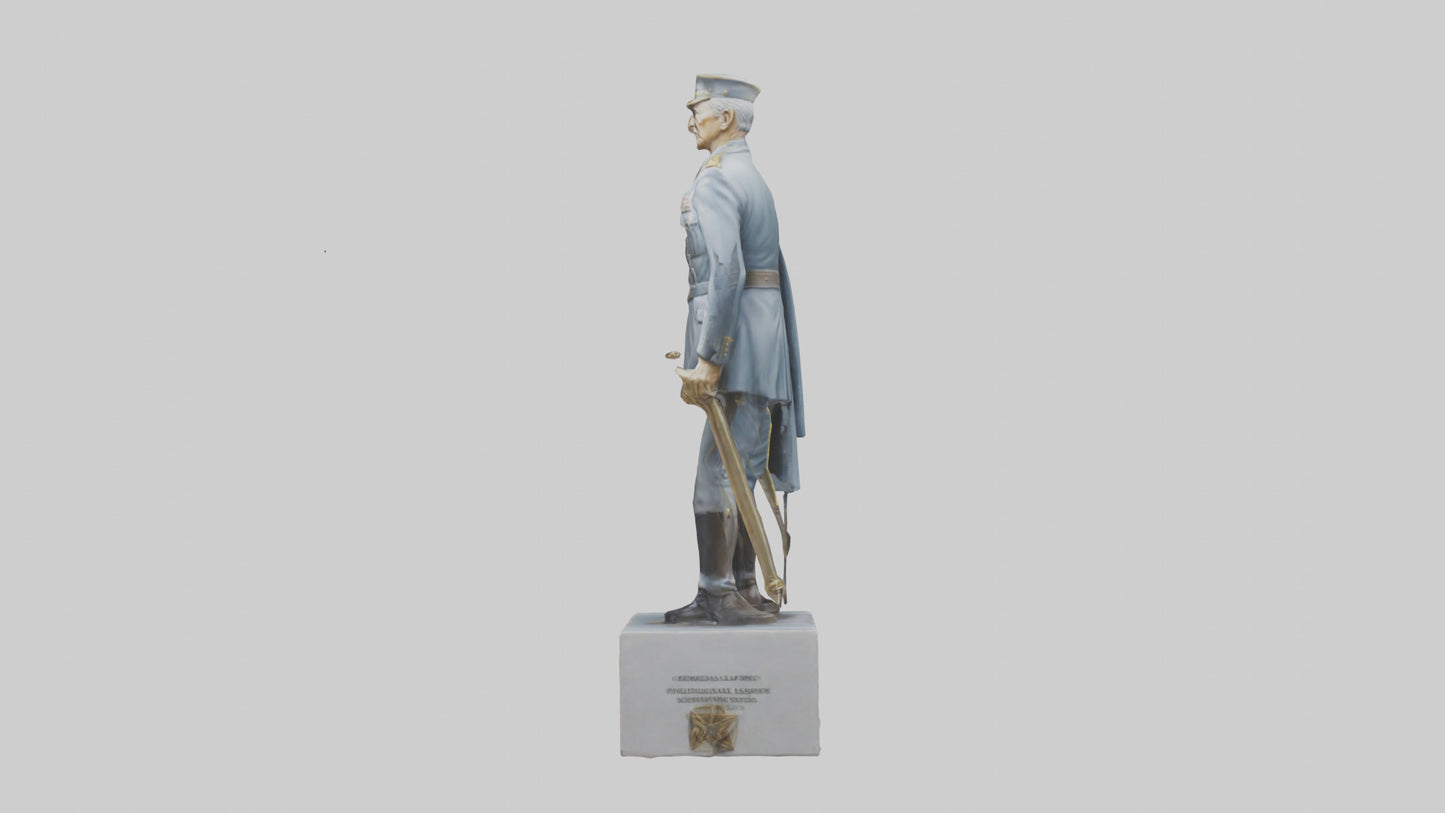 3D model Generals Leadership Statue model VR / AR / low-poly
