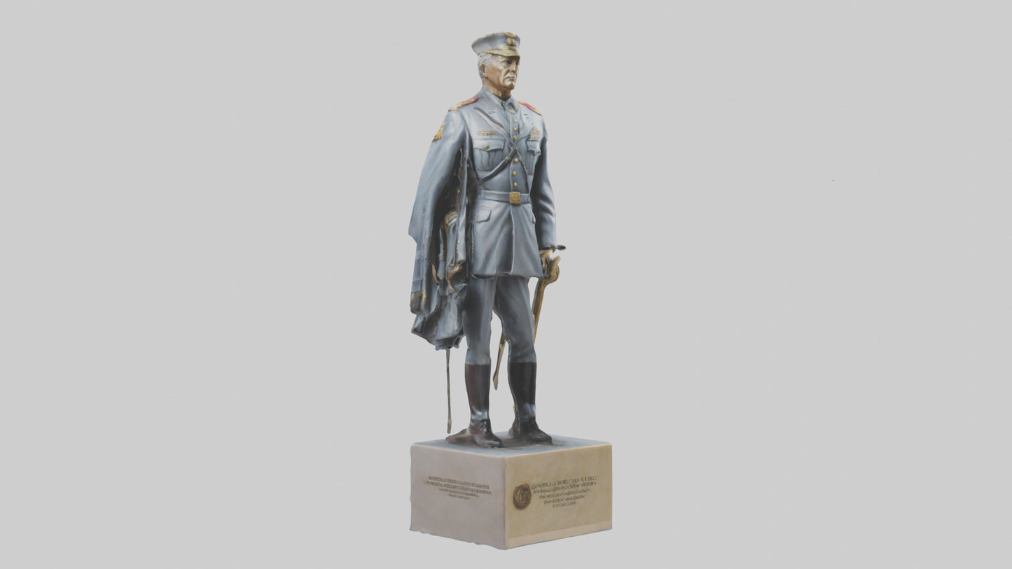 3D model Generals Leadership Statue model VR / AR / low-poly