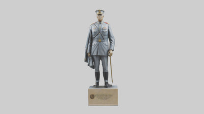 3D model Generals Leadership Statue model VR / AR / low-poly