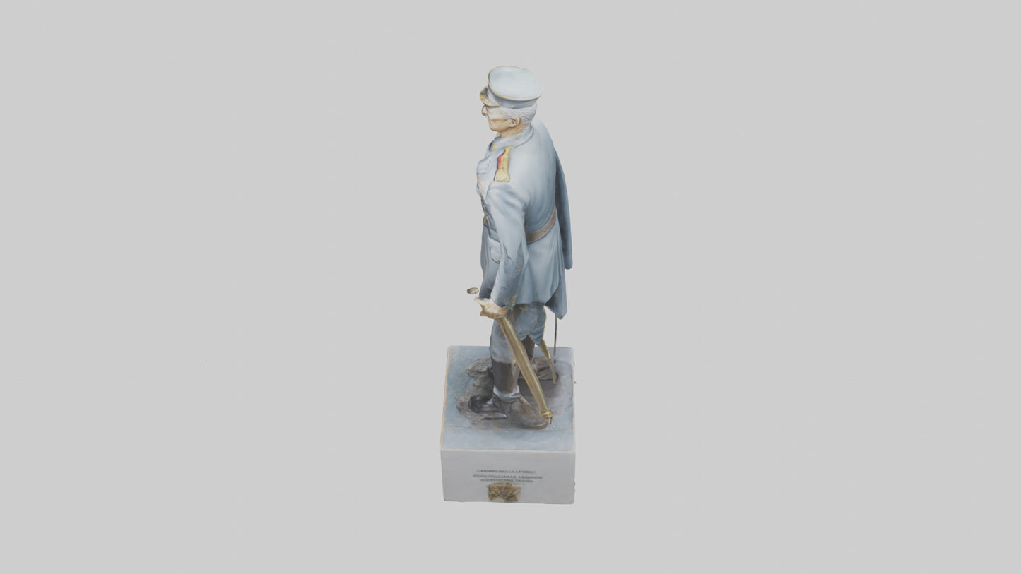 3D model Generals Leadership Statue model VR / AR / low-poly