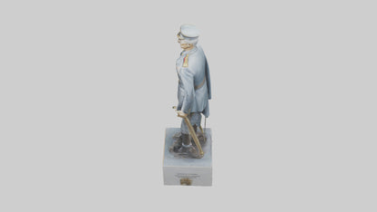 3D model Generals Leadership Statue model VR / AR / low-poly