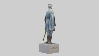 3D model Generals Leadership Statue model VR / AR / low-poly