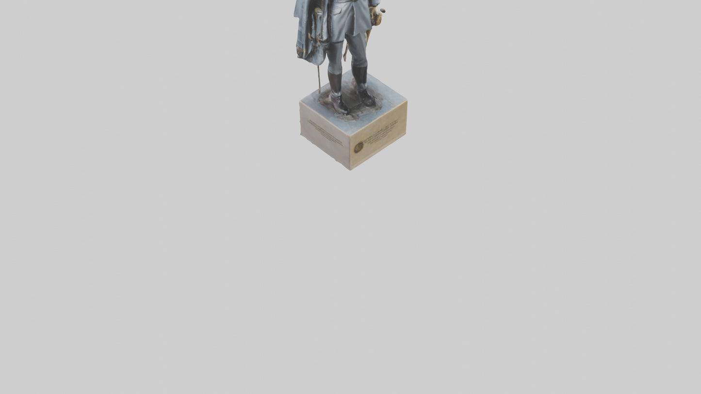 3D model Generals Leadership Statue model VR / AR / low-poly