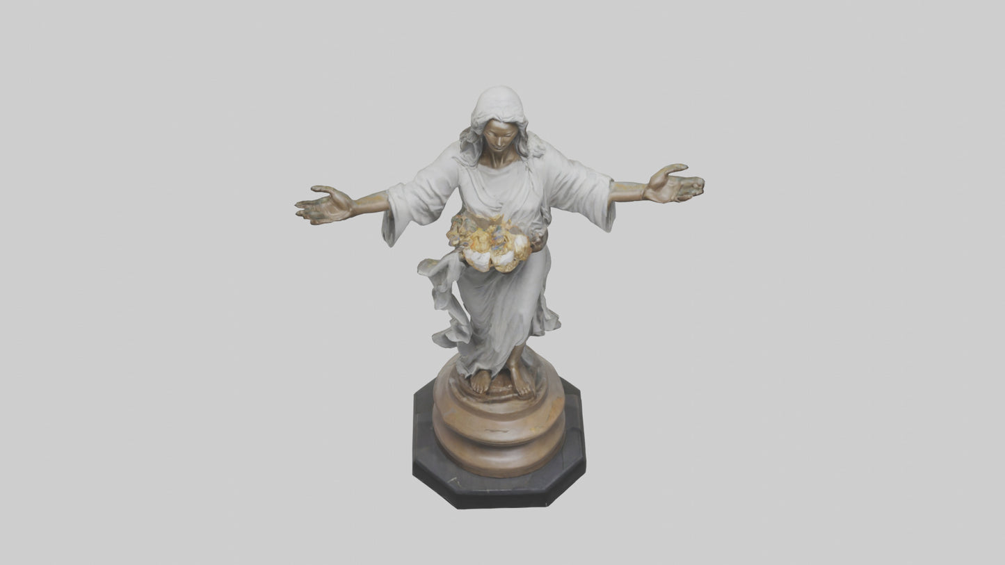 3D model Generosity Statue model VR / AR / low-poly