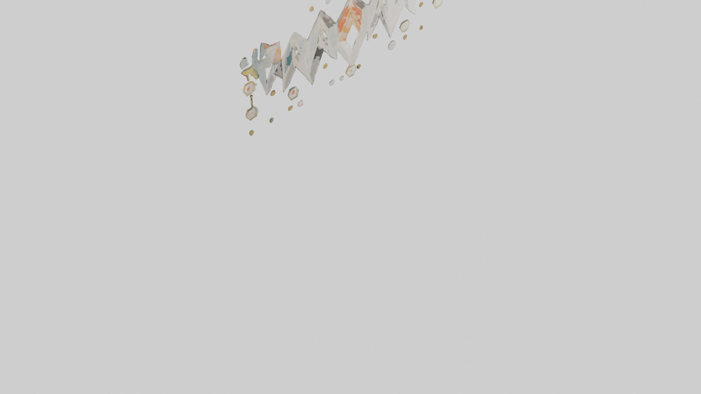 3D model Geometric Print Wall Decals VR / AR / low-poly