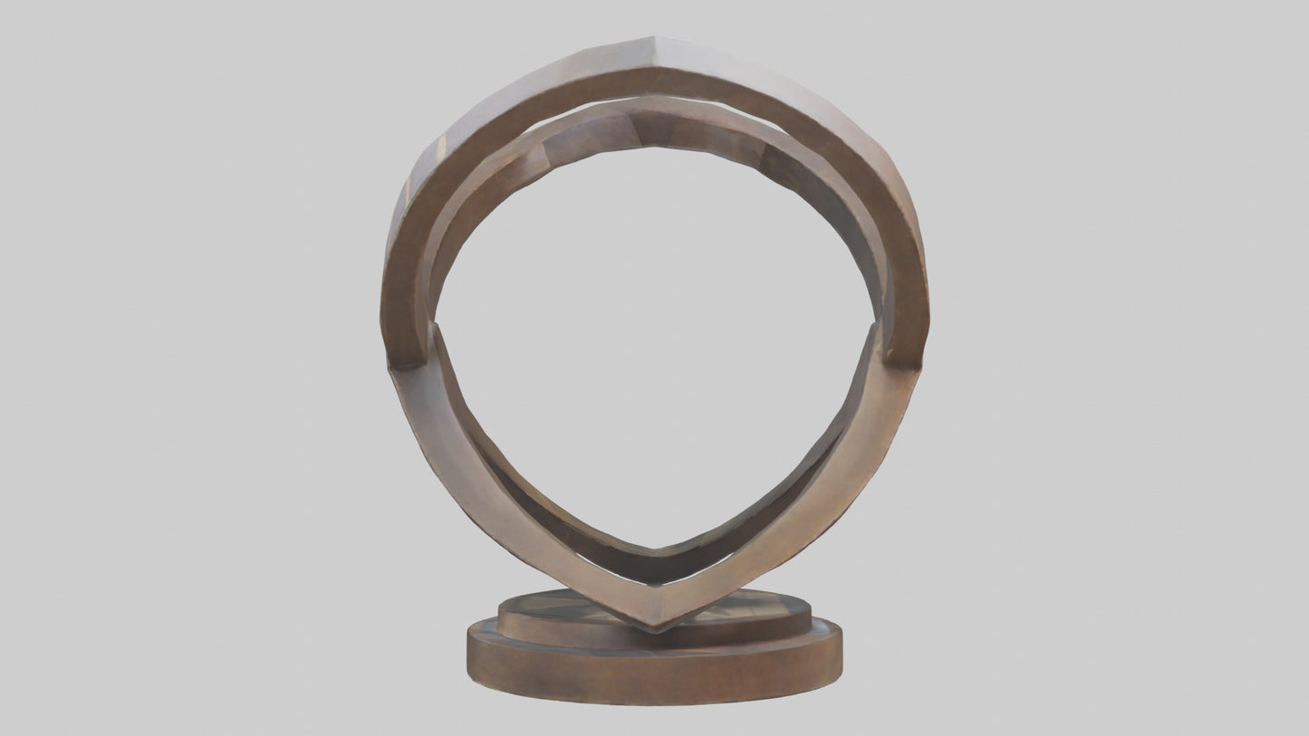 3D model Geometric sculpture model VR / AR / low-poly