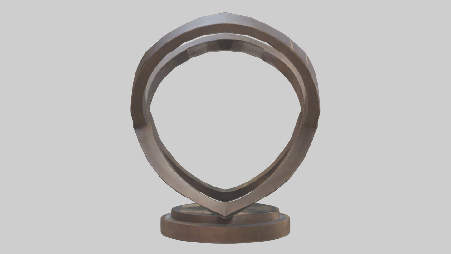 3D model Geometric sculpture model VR / AR / low-poly
