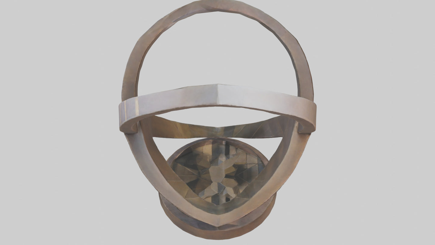 3D model Geometric sculpture model VR / AR / low-poly