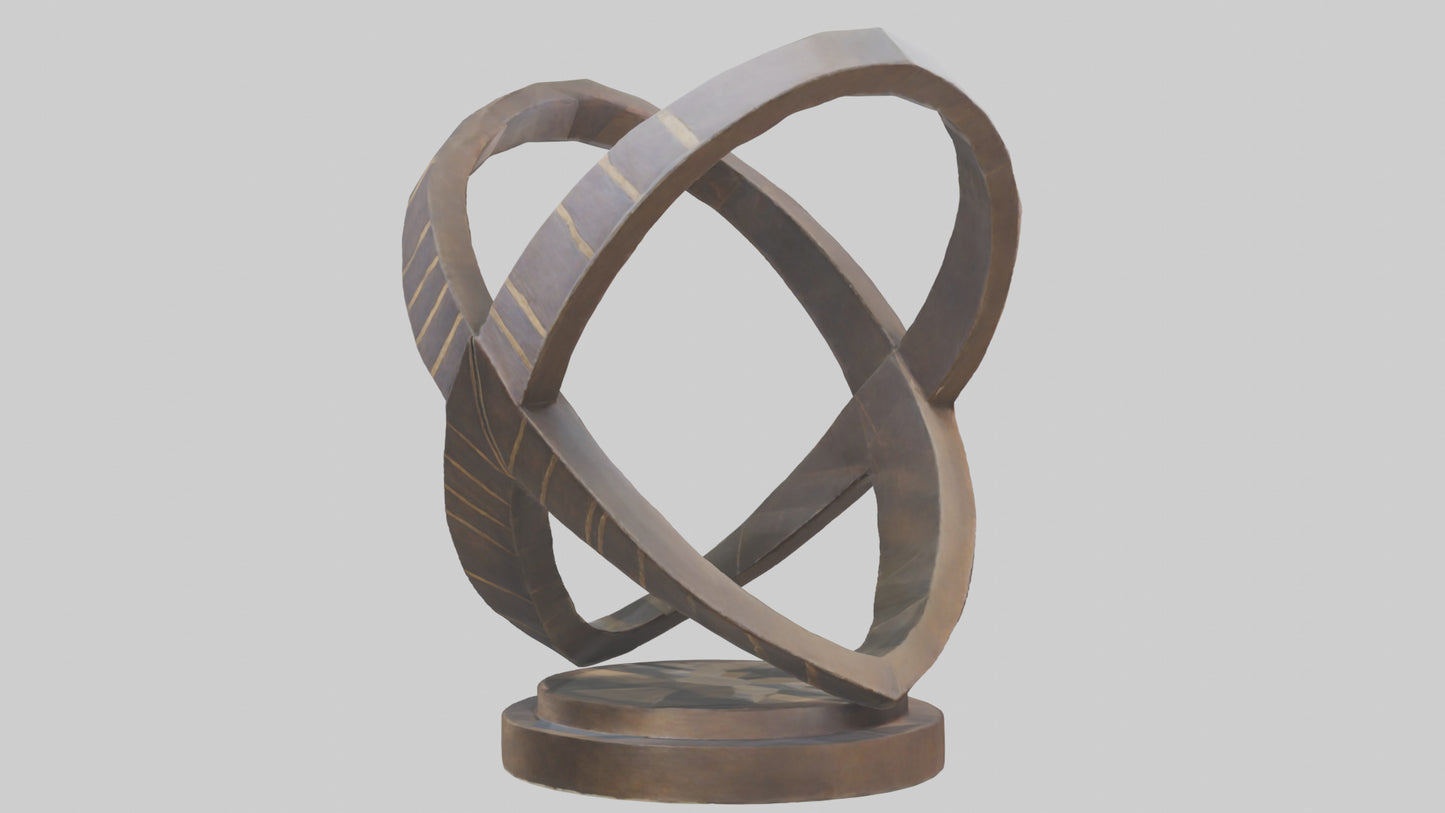 3D model Geometric sculpture model VR / AR / low-poly