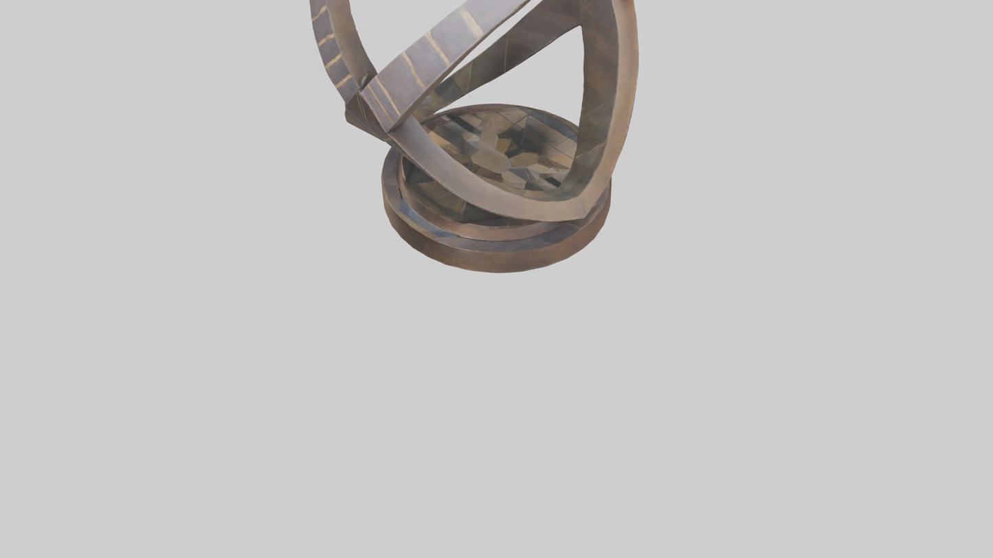 3D model Geometric sculpture model VR / AR / low-poly