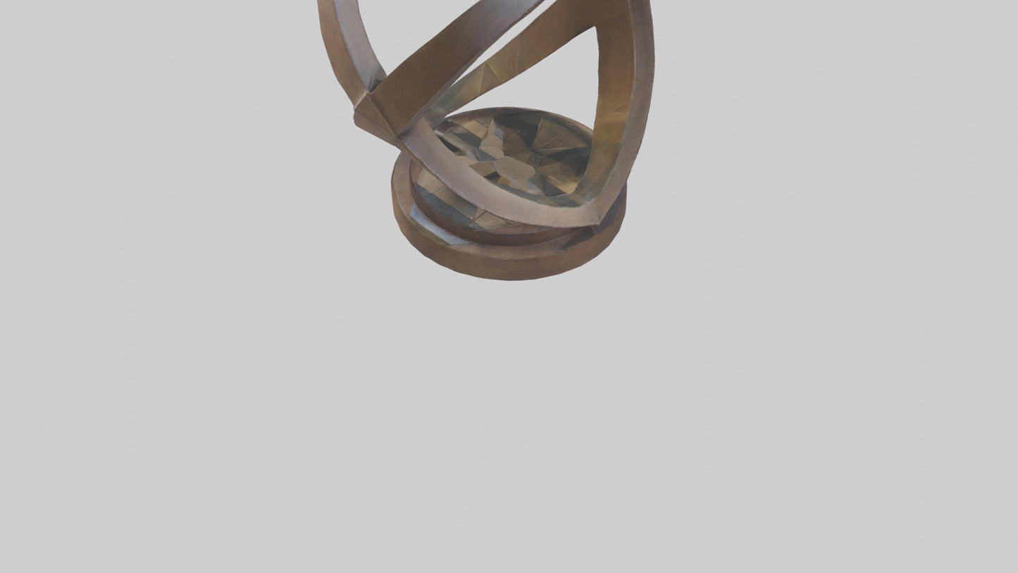 3D model Geometric sculpture model VR / AR / low-poly