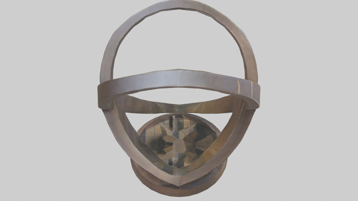 3D model Geometric sculpture model VR / AR / low-poly