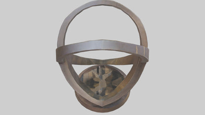 3D model Geometric sculpture model VR / AR / low-poly