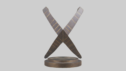 3D model Geometric sculpture model VR / AR / low-poly