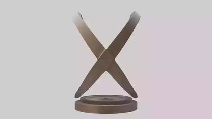 3D model Geometric sculpture model VR / AR / low-poly