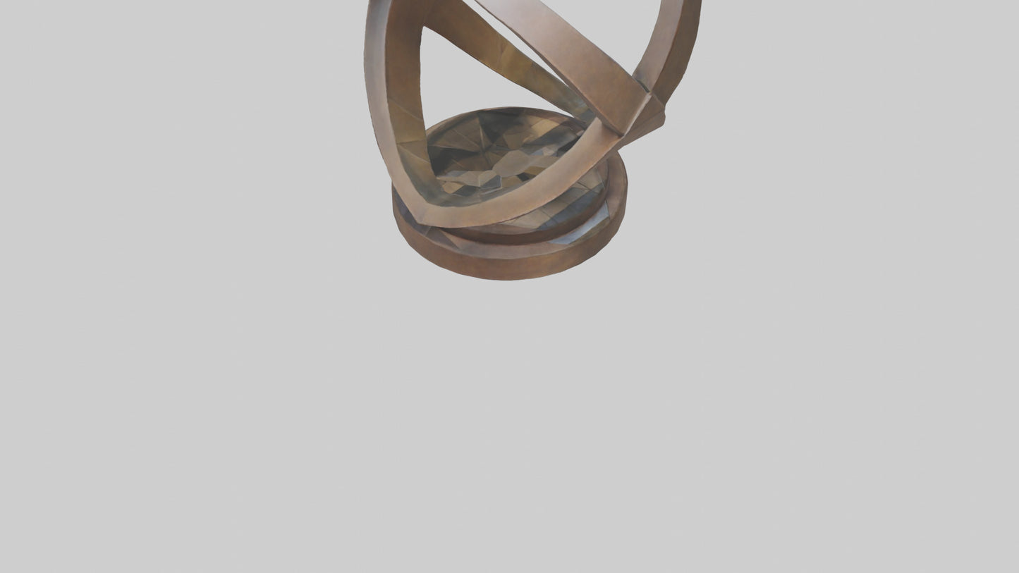 3D model Geometric sculpture model VR / AR / low-poly