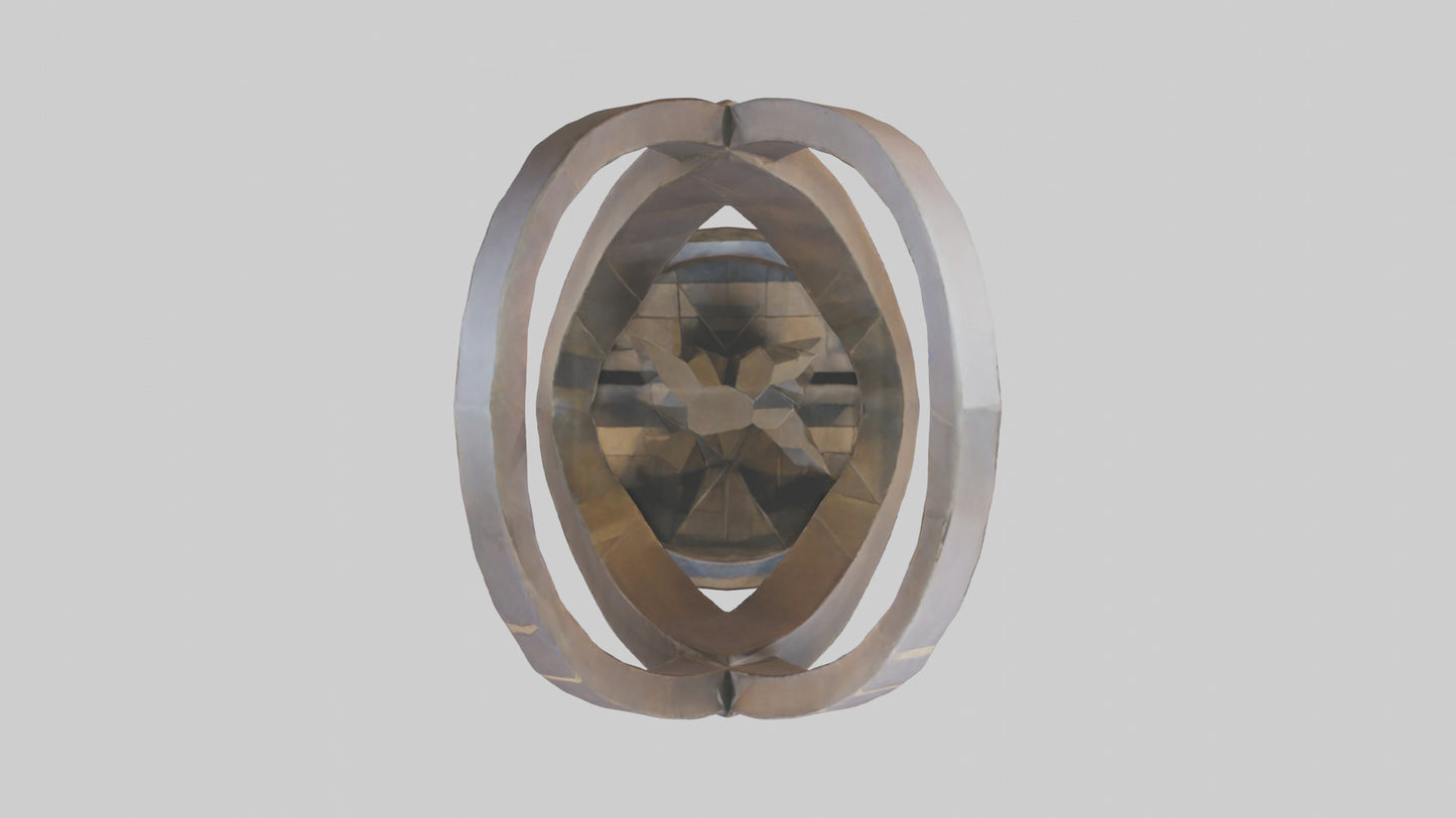 3D model Geometric sculpture model VR / AR / low-poly