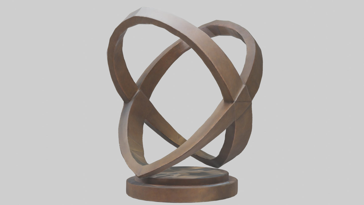 3D model Geometric sculpture model VR / AR / low-poly