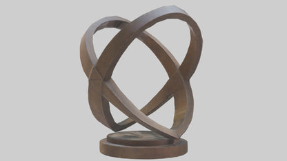 3D model Geometric sculpture model VR / AR / low-poly