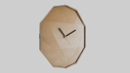 Geometric Wall Clock model VR / AR / low-poly