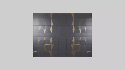 3D model Geometric Wall Panels VR / AR / low-poly