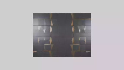 3D model Geometric Wall Panels VR / AR / low-poly