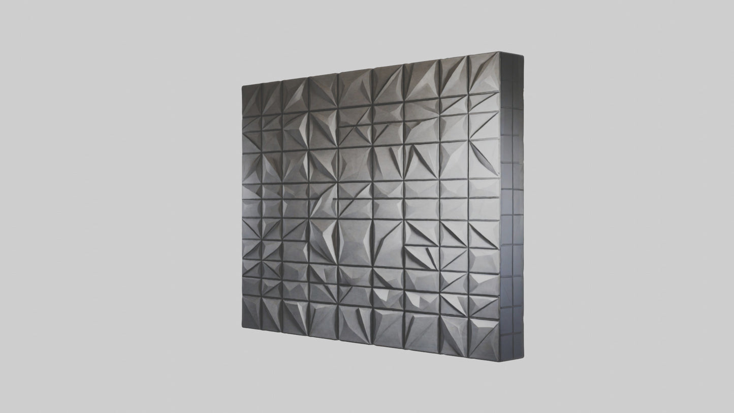 3D model Geometric Wall Panels VR / AR / low-poly