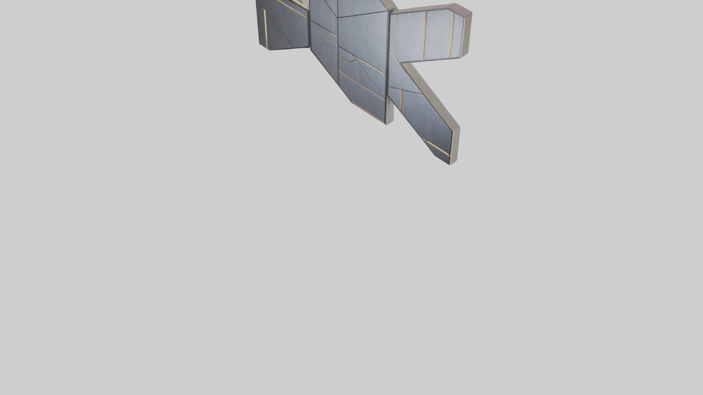 3D model Geometric Wall Panels VR / AR / low-poly