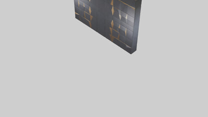 3D model Geometric Wall Panels VR / AR / low-poly