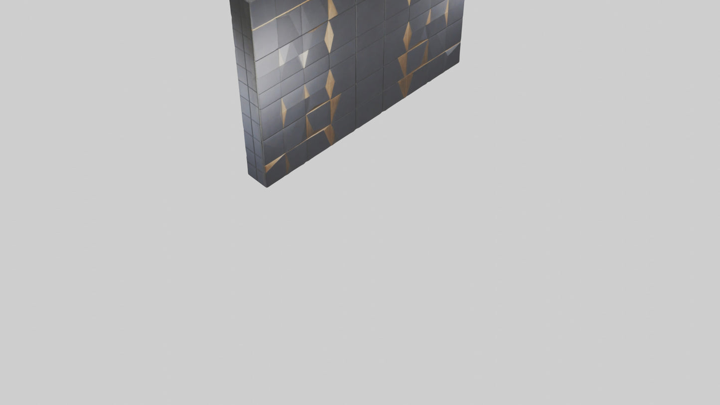 3D model Geometric Wall Panels VR / AR / low-poly
