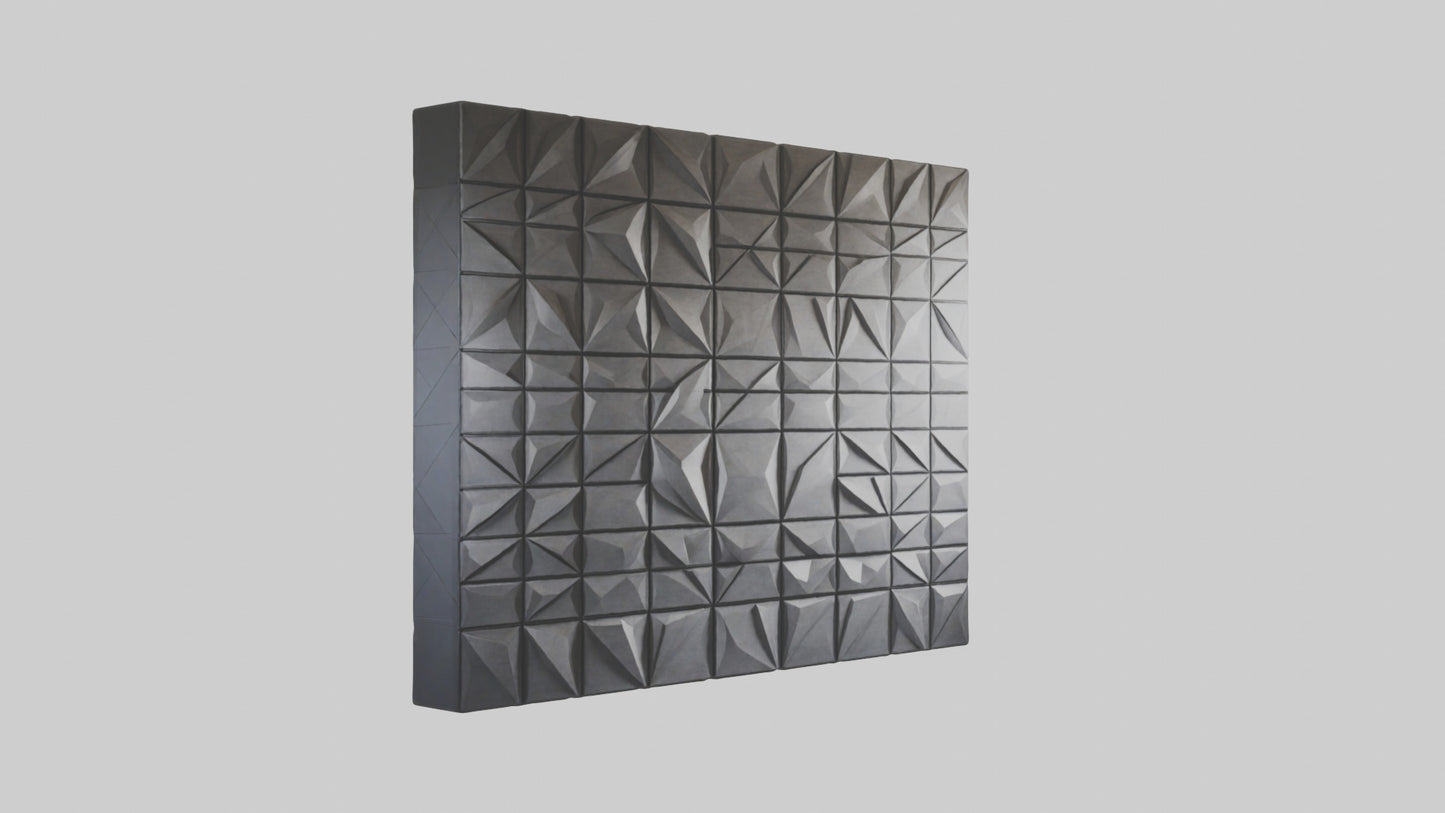 3D model Geometric Wall Panels VR / AR / low-poly